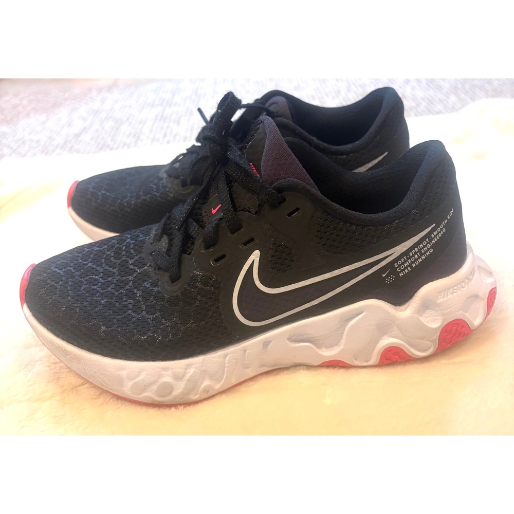 Nike Renew Ride 2 Womens Running Shoes Black Pink CU3508-004 Size 6